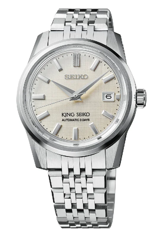 Men's Extra Large Dress Watches for Oversized Style-King Seiko Modern Re-Interpretation 39mm SPB369