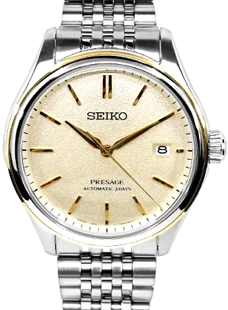Men's Seiko Seasonal Design Watches-Presage Classic Series Champagne Ref. SARX126