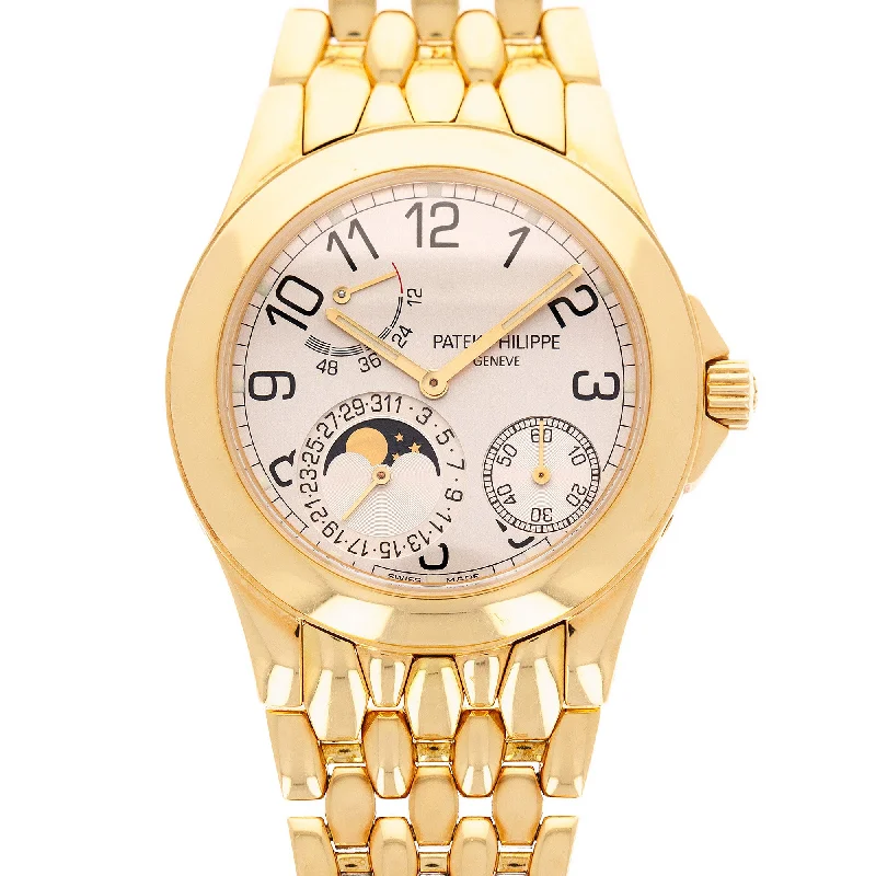 Men's Patek Philippe Watches for Understated Elegance-Patek Philippe Yellow Gold Neptune Moonphase Power Reserve Ref. 5085