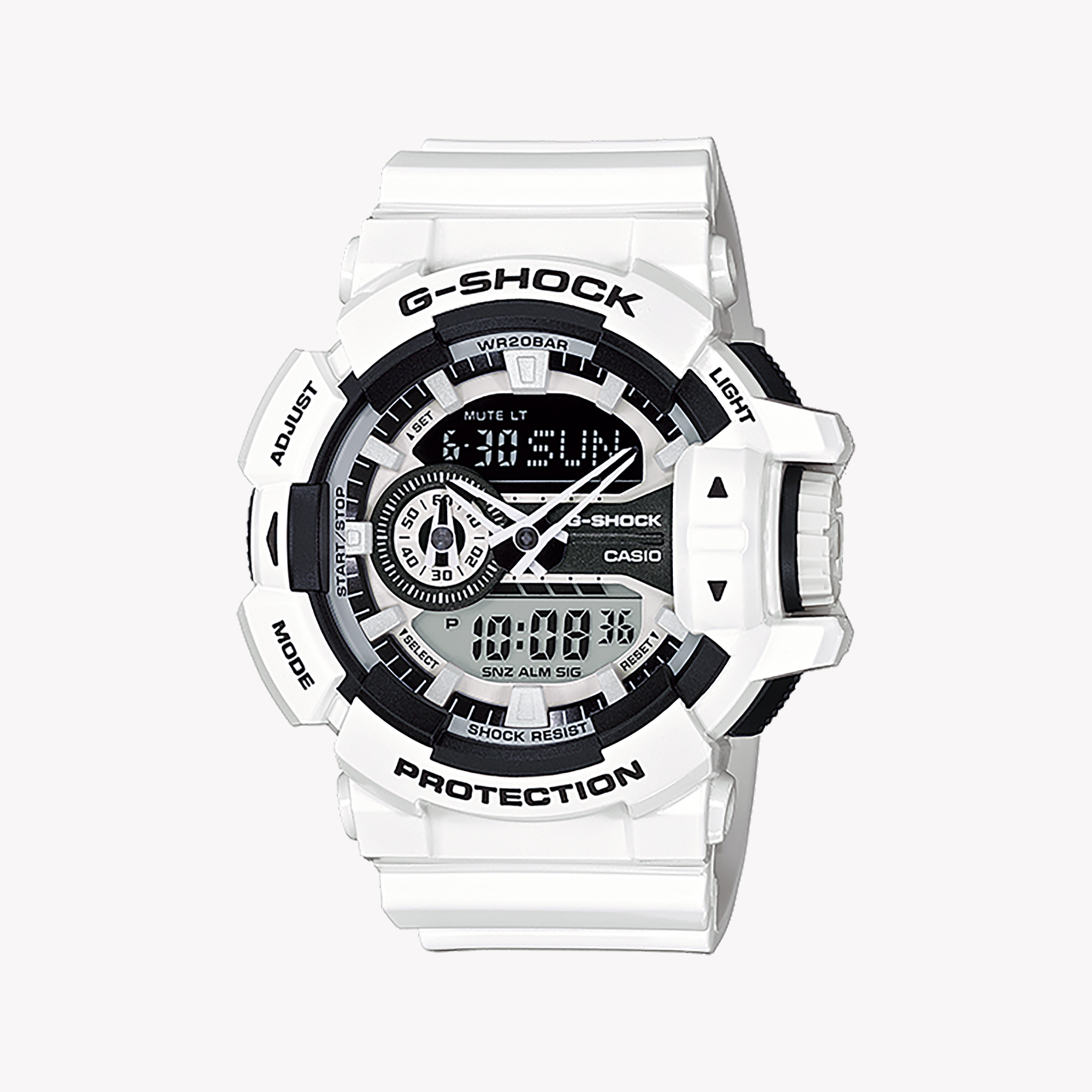 Men's Digital Watches with Special Edition-CASIO G-SHOCK GA-400-7ADR ADVENTURE READY - RUGGED WHITE RESIN MEN'S WATCH