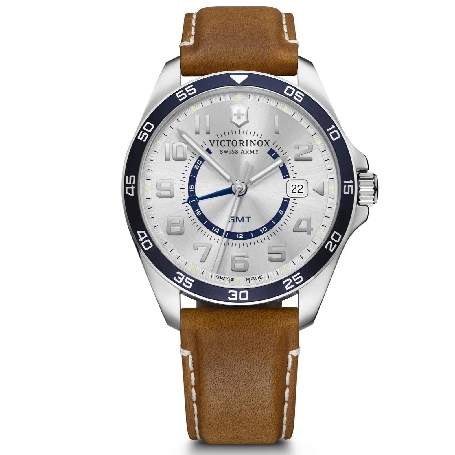 Men's Night Out Design Dress Watches for Date Nights-Victorinox FieldForce GMT Men's Brown Watch 241931
