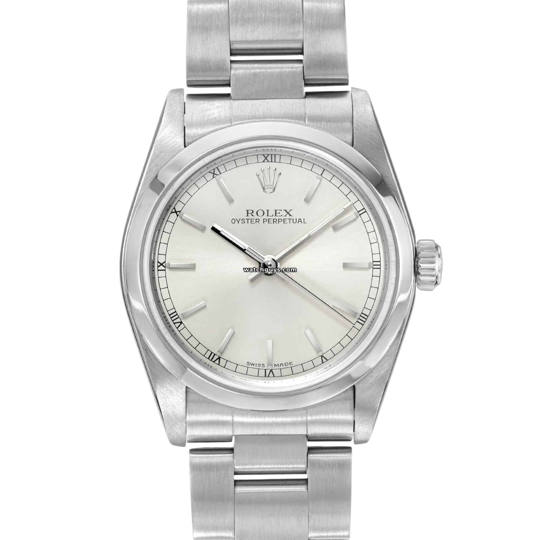 Women's Rolex Digital Design Watches-Rolex Oyster Perpetual 77080 Silver