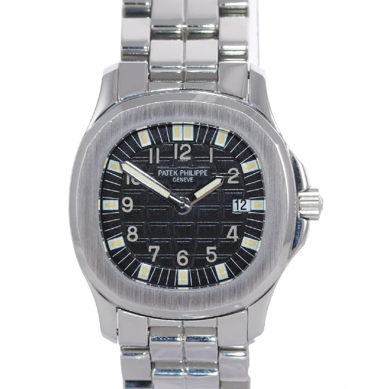 Patek Philippe Formal Event Watches for Women-Patek Philippe Steel 4960a Aquanaut Black Steel Quartz Watch