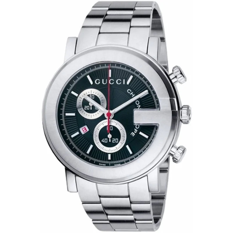 Men's Chronograph Watches for Aviation-Gucci Men's YA101309 G-Chrono Chronograph Stainless Steel Watch