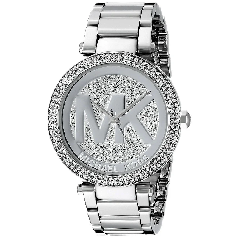 Women's Chronograph Watches with Hygrometer Feature-Michael Kors Women's MK5925 Parker Stainless Steel Watch