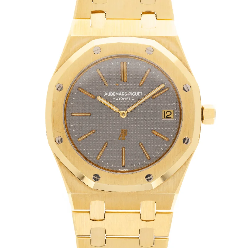 Men's Audemars Piguet Tonneau Case Style Watches-Audemars Piguet Yellow Gold Watch Ref. 5402