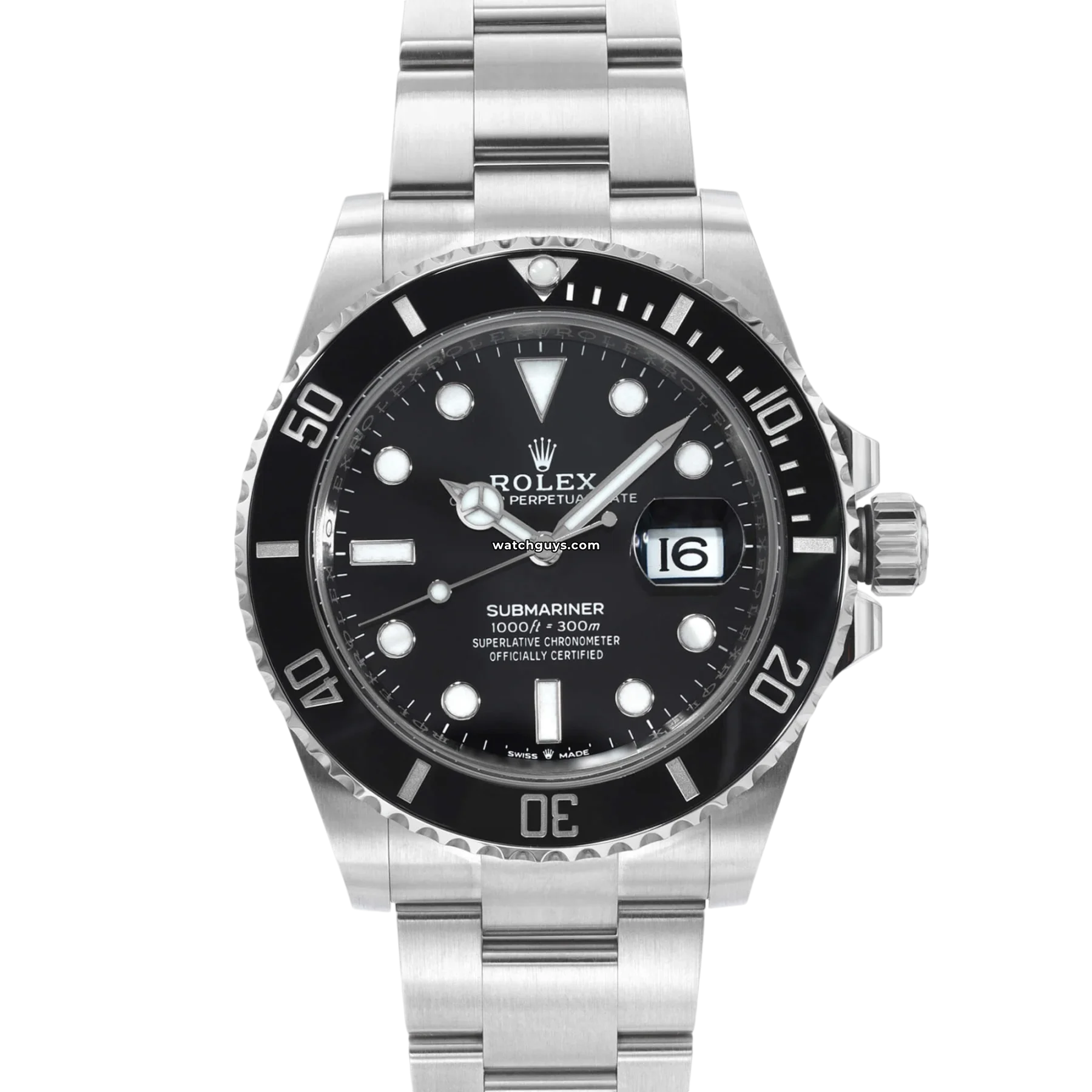 Women's Rolex Quartz Movement Style Watches-Rolex Submariner 126610LN Black Oyster