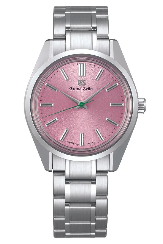 Men's Engraved Style Dress Watches for Special Occasions-Grand Seiko 44GS Heritage 36.5mm U.S. Exclusive "Sakura" SBGW313