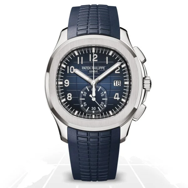 Men's Patek Philippe Watches with Dual Time Zones-Patek Philippe	Aquanaut Flyback Chronograph	5968G-001
