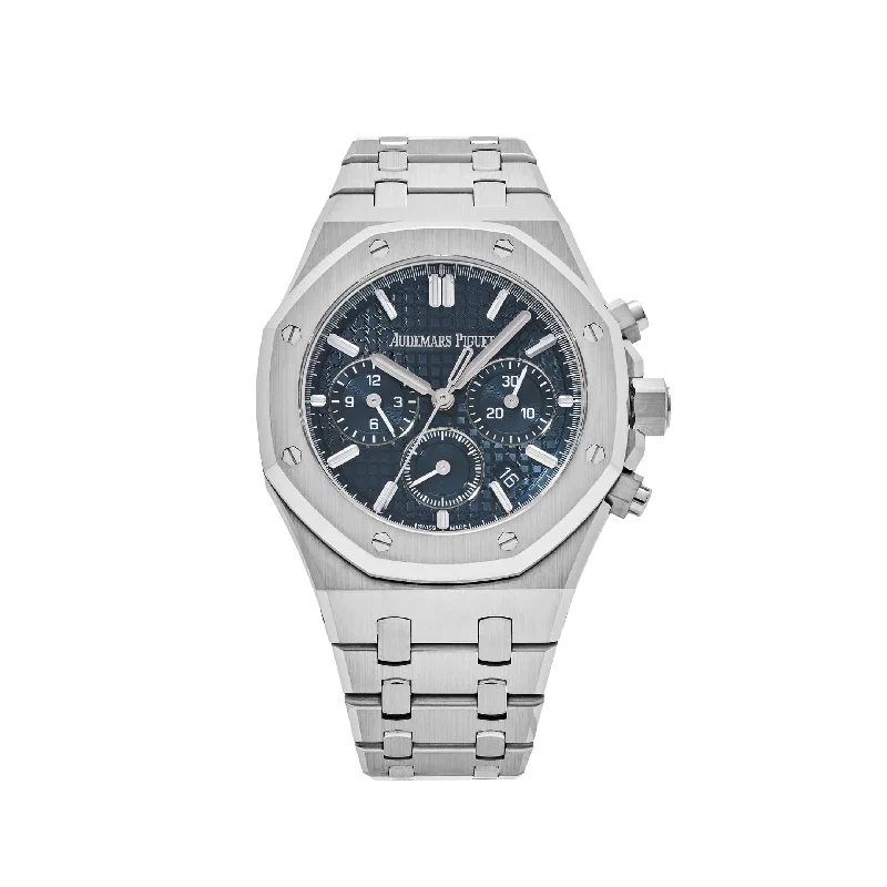 Men's Audemars Piguet Monogrammed Style Watches-Audemars Piguet Royal Oak 26715ST.OO.1356ST.01 Selfwinding Chronograph Stainless Steel Blue Dial
