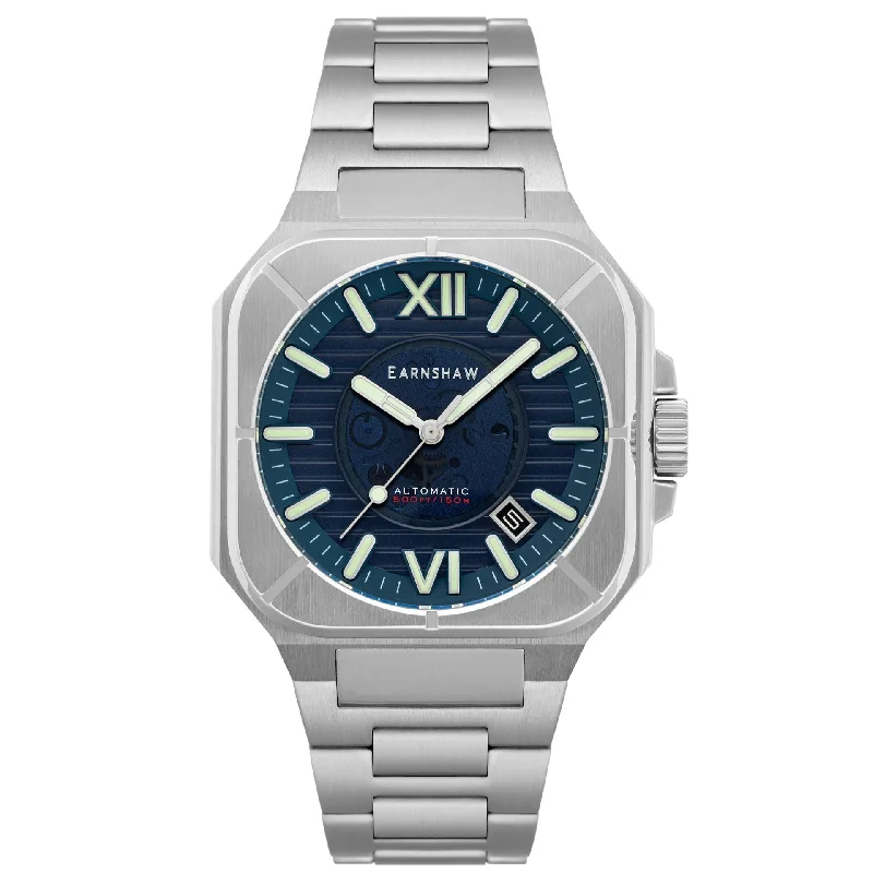 Men's Small Size Design Dress Watches for Petite Wrist-Thomas Earnshaw Armoury Skeleton Automatic Watch ES-8258-33