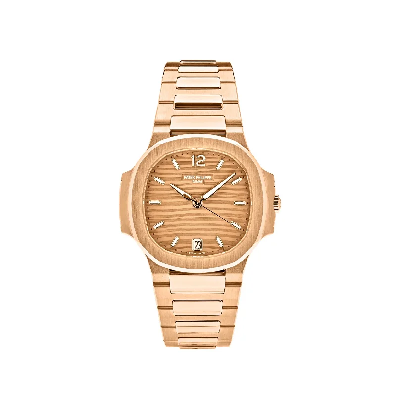 Men's Patek Philippe Watches for Radio Communication-Patek Philippe Nautilus 7118/1R-010 'Ladies' Rose Gold Champagne Golden Dial (2022)