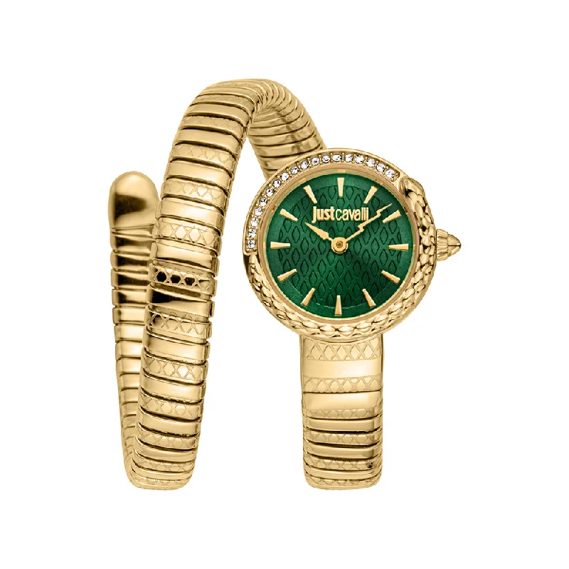 Men's Quartz Watches with Digital Display-JUST CAVALLI, CERCHIO SNAKE