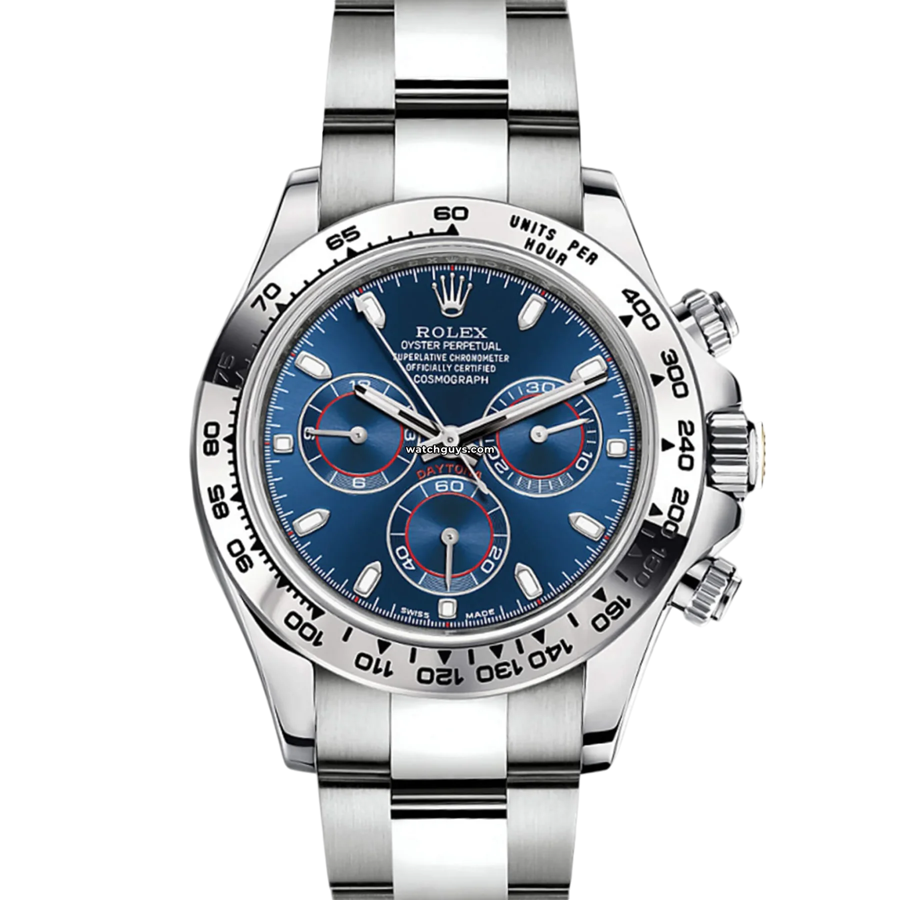 Women's Rolex Rectangular Case Style Watches-Rolex Daytona 116509 Blue