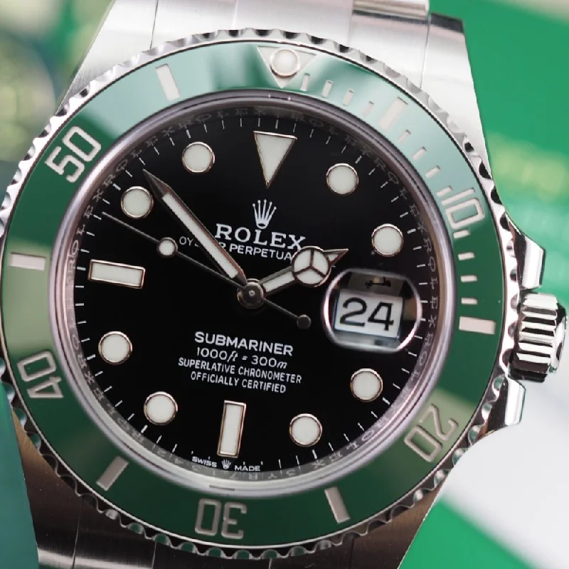 Women's Rolex Monogrammed Design Watches-Rolex Submariner 126610LV Starbucks (2021)