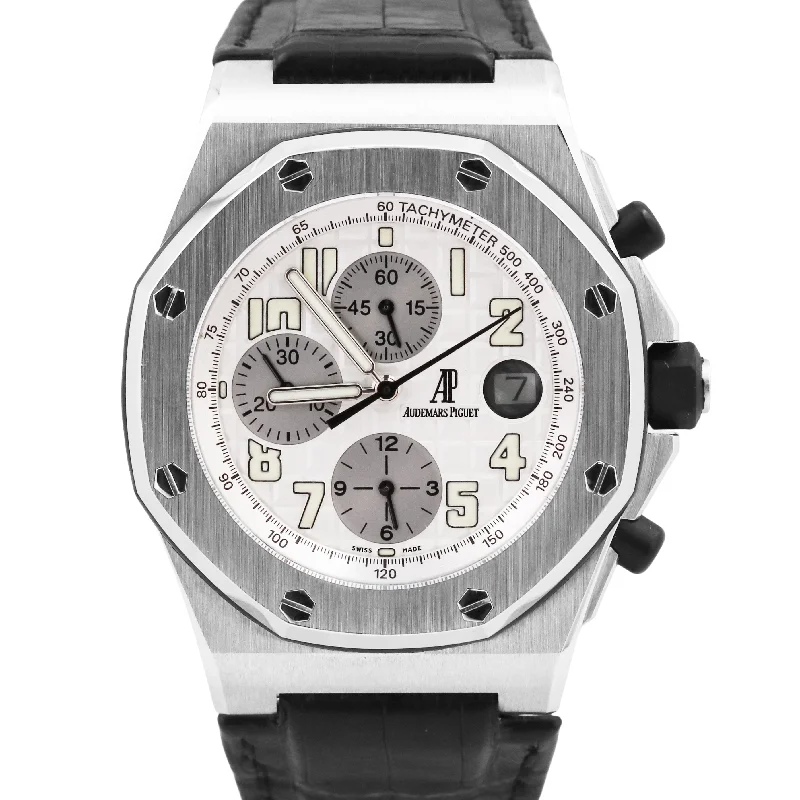 Women's Audemars Piguet Japanese Made Style Watches-Audemars Piguet Royal Oak Offshore SILVER Stainless Steel 42mm 25770ST Watch