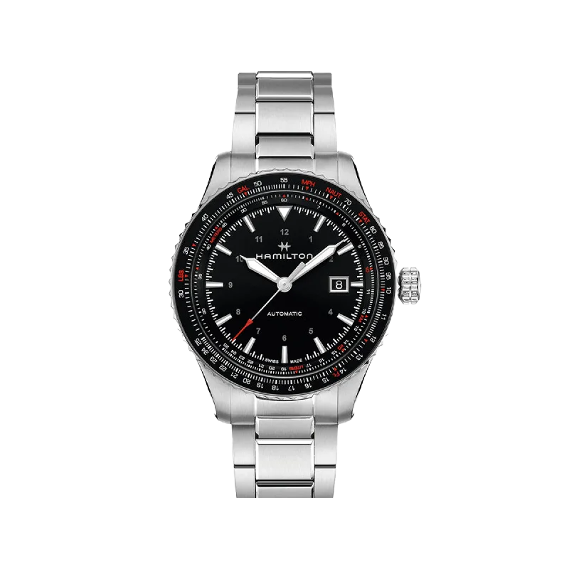 Women's Pilot Watches with Thermometer Function-Hamilton Khaki Aviation Converter Auto