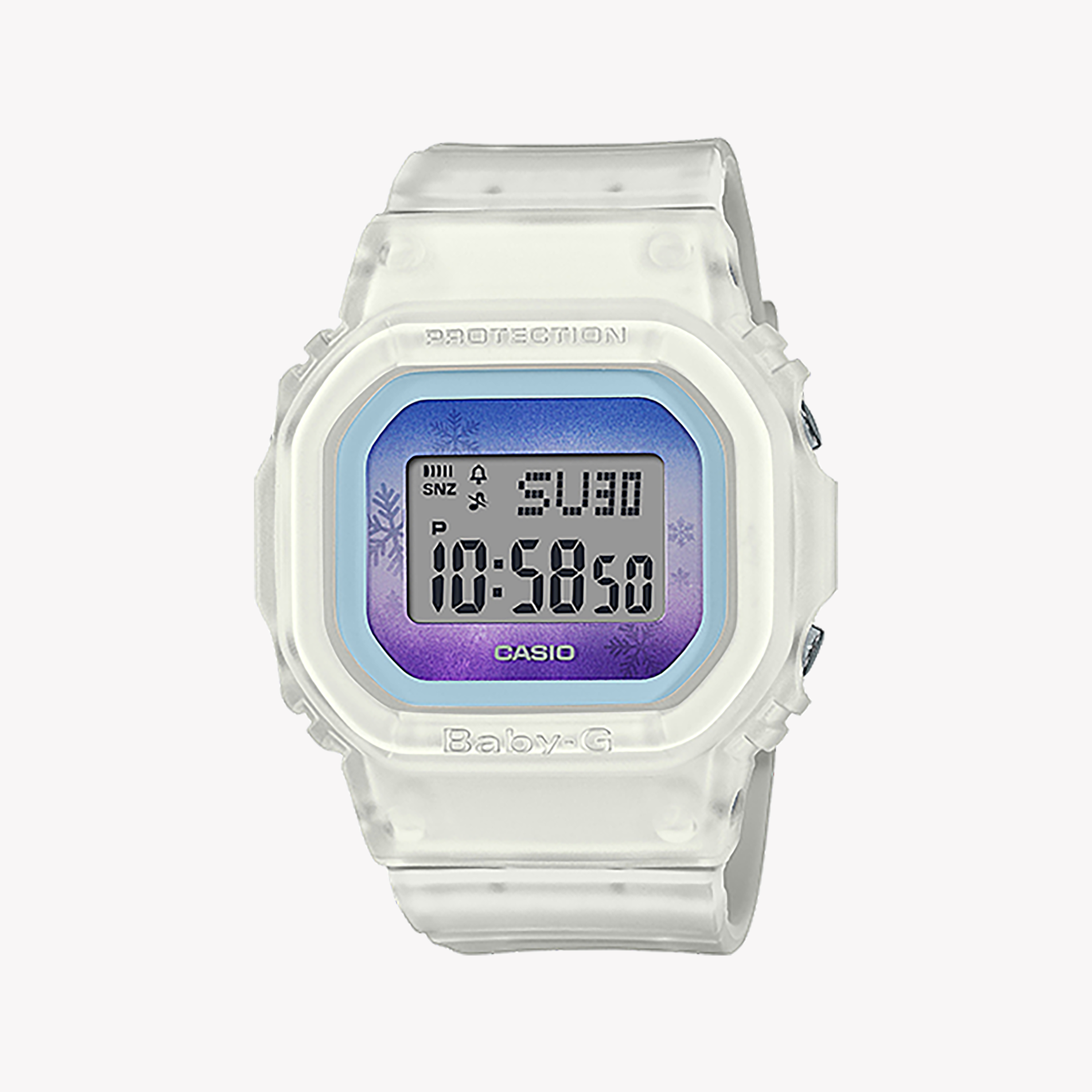 Men's Digital Watches with Limited Edition-BABY-G BGD-560WL-7DR - CHIC & ADVENTUROUS WHITE RESIN WOMEN'S WATCH
