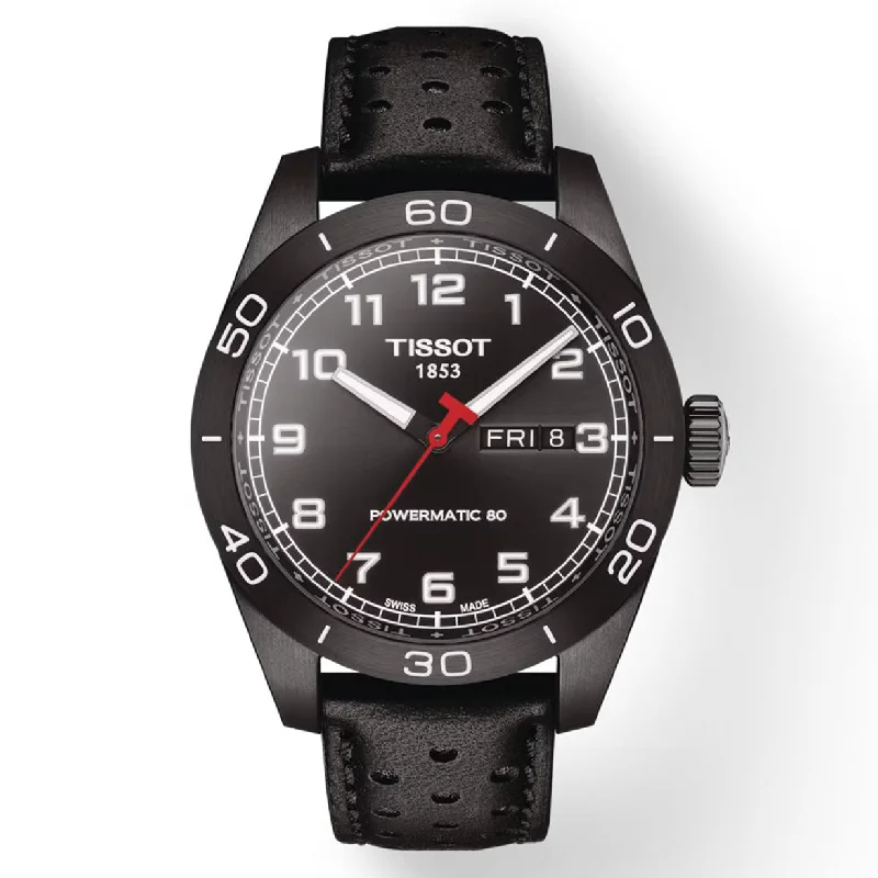 Women's Heritage Watches for Humidity Monitoring-Tissot T-Sport Black Dial Men 42mm