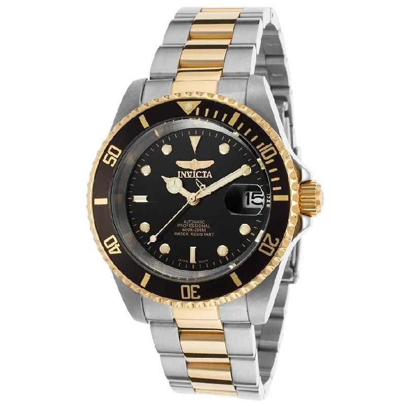 Men's Chronograph Watches for Mountain Climbing-Invicta Men's 8927OB Pro Diver Automatic Gold-Tone and Silver Stainless Steel Watch