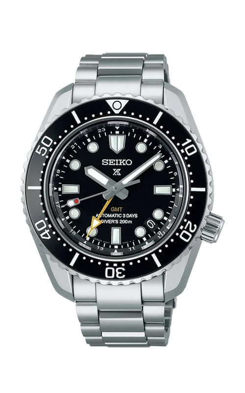 Men's Seiko New Year's Eve Watches-Seiko Prospex 3-Day GMT SPB383J1
