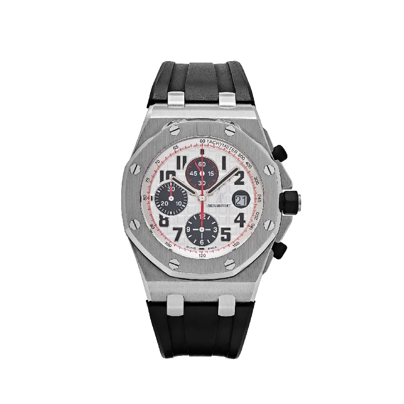 Men's Audemars Piguet Date Night Design Watches-Audemars Piguet Royal Oak Offshore Chronograph 26170ST.OO.1000ST.01 Stainless Steel Silver Dial