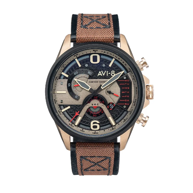 Men's Chronograph Watches for Adventure Seekers-Hawker Harrier II Dual Retrograde Chronograph AV-4056-06