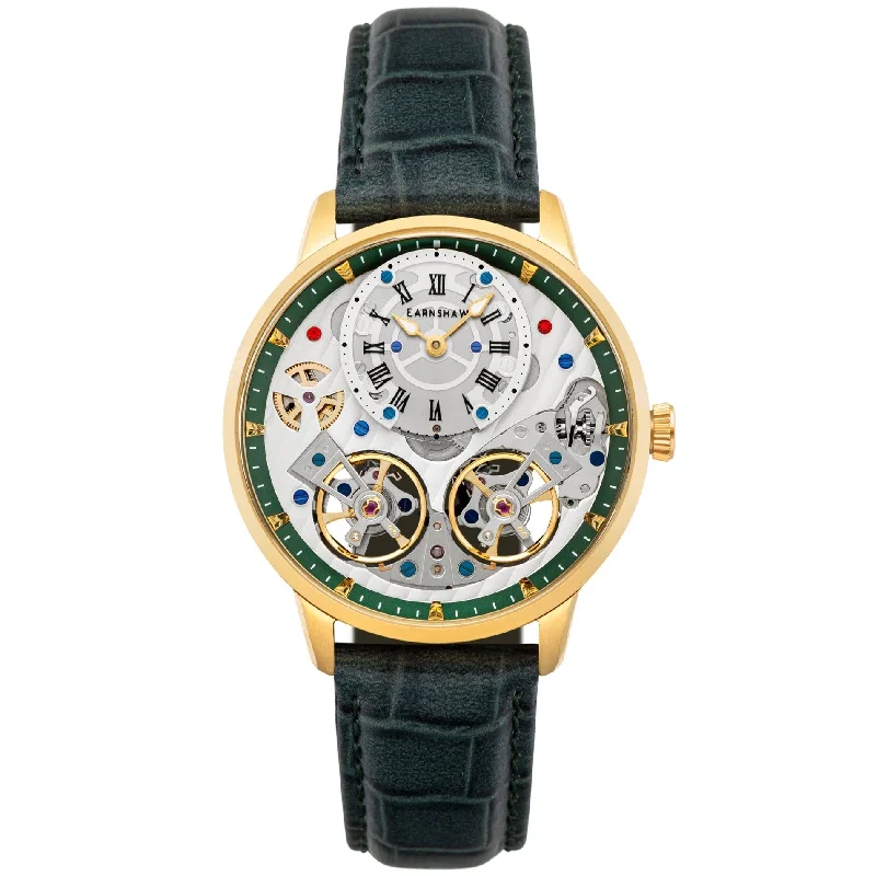 Men's New Year's Eve Design Dress Watches for Countdown Parties-Thomas Earnshaw Brewster Double Barrel Watch ES-8273-05