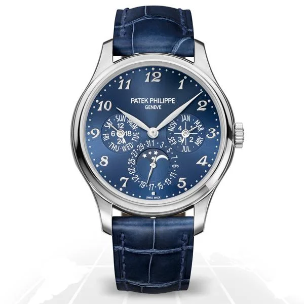 Men's Patek Philippe Watches with Dual Time Zones-Patek Philippe	Calatrava Perpetual Calendar	5327G-001