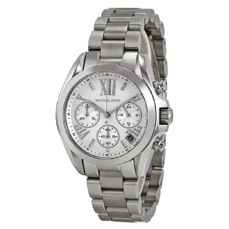 Women's Automatic Chronograph Watches-Michael Kors Women's MK6174 Mini Bradshaw Chronograph Stainless Steel Watch