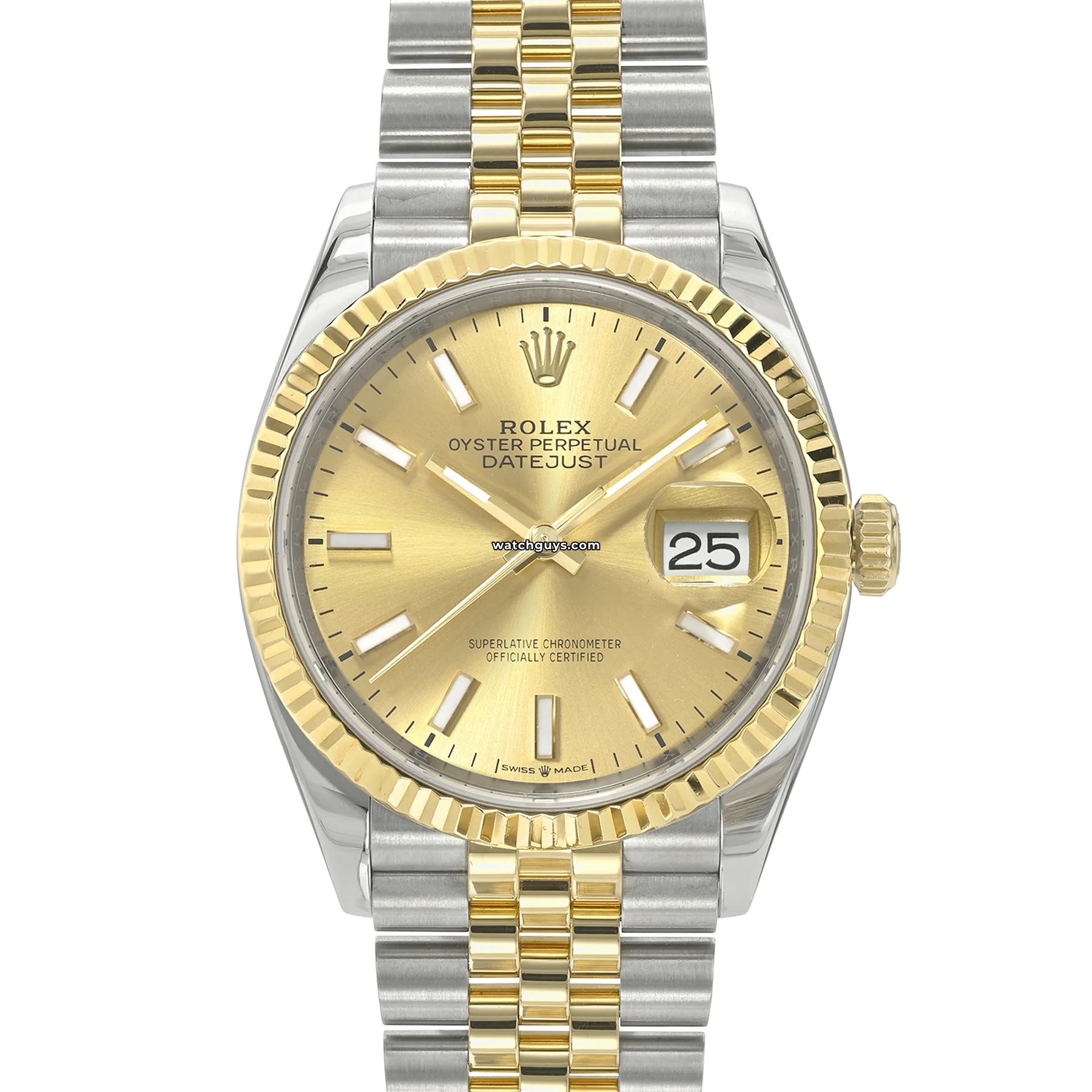 Women's Rolex Hybrid Style Watches-Rolex Datejust 126233 Champagne Jubilee