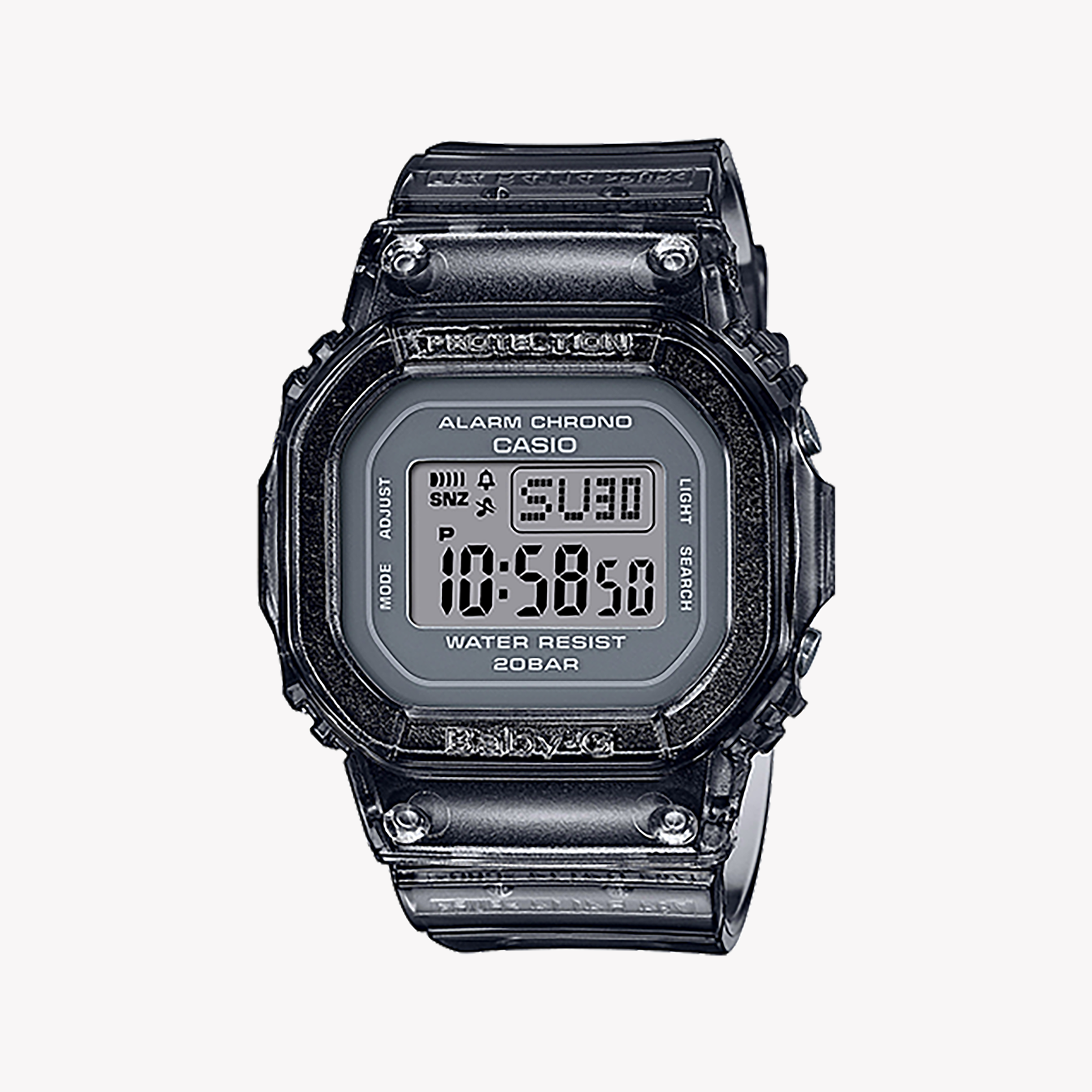 Men's Digital Watches for Navigation Instruments-CASIO BABY-G BGD-560S-8DR - STRIKING GRAY ADVENTURER Women's Watch with sporty style and sleek digital dial