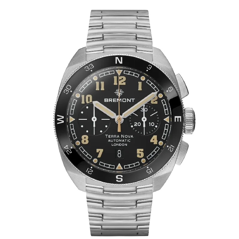 Men's Military Watches for Music Festivals-Terra Nova 42.5 Chronograph