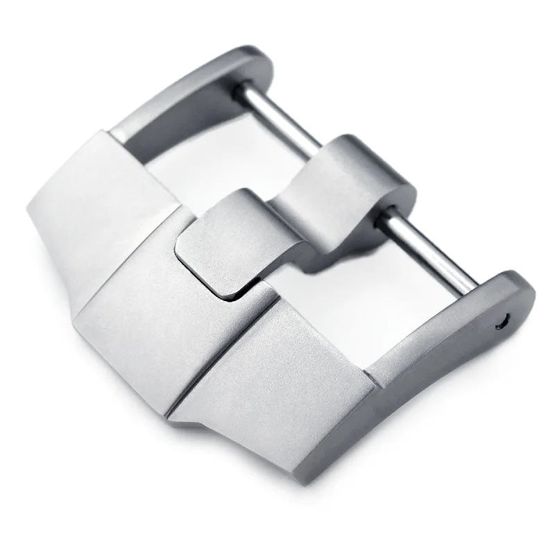 Men's Audemars Piguet French Made Style Watches-24mm High Quality 316L Stainless Steel Screw-in 6mm Tongue Sandblasted Buckle, designed for Audemars Piguet