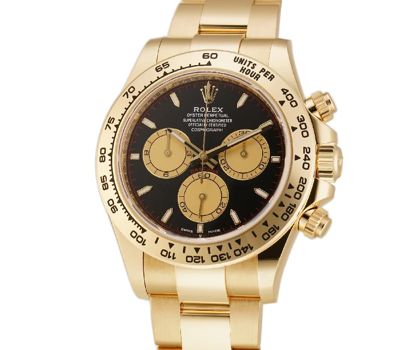 men's Rolex watches with tourbillon -​40mm 18k Yellow Gold Paul Newman Dial On Bracelet New Caliber 4131