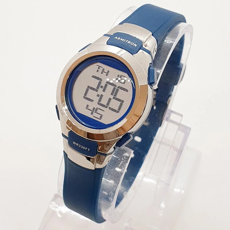 Women's Pilot Watches for Weather Monitoring-Vintage Digital Sports Watch by Armitron | Ladies Chronograph Watch