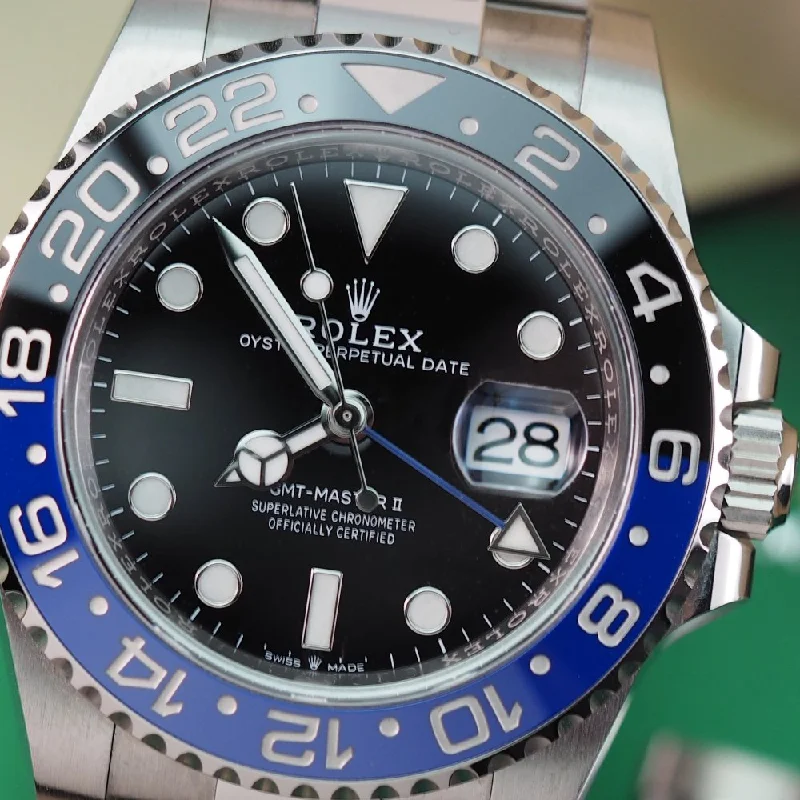 Women's Rolex Engraved Style Watches-Rolex GMT Master II 126710BLNR Batman (2022)