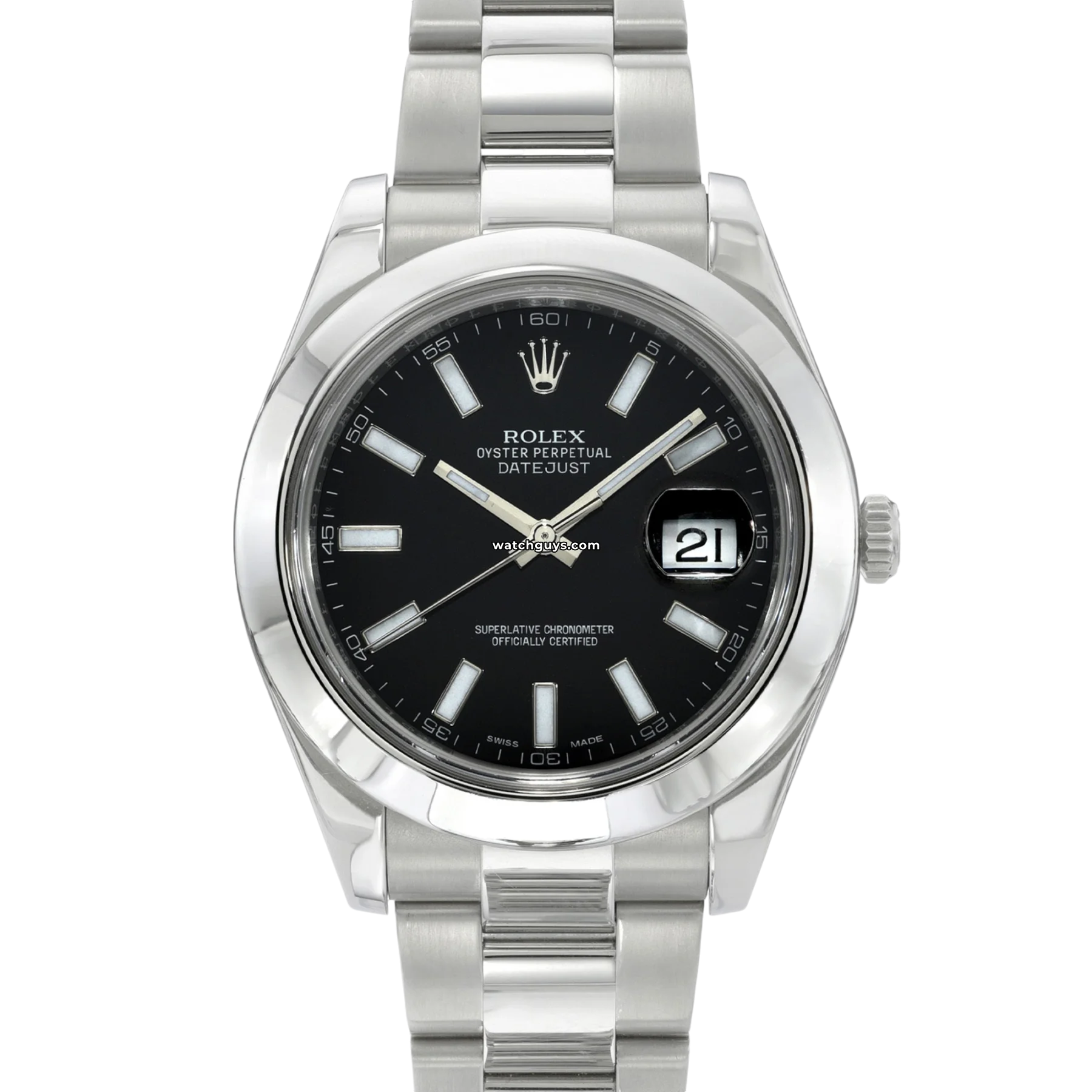 Women's Rolex Smart Style Watches-Rolex Datejust 116300 Black Oyster
