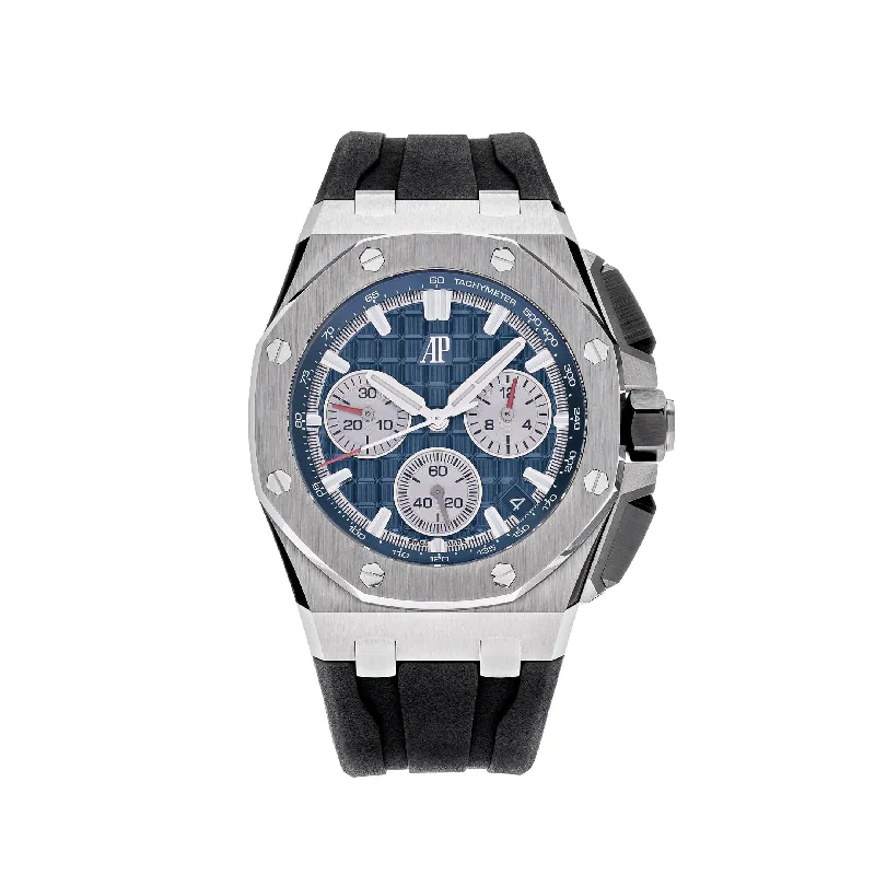 Men's Audemars Piguet French Made Style Watches-Audemars Piguet Royal Oak Offshore 26420TI.OO.A027CA.01 Chronograph Titanium Blue Dial