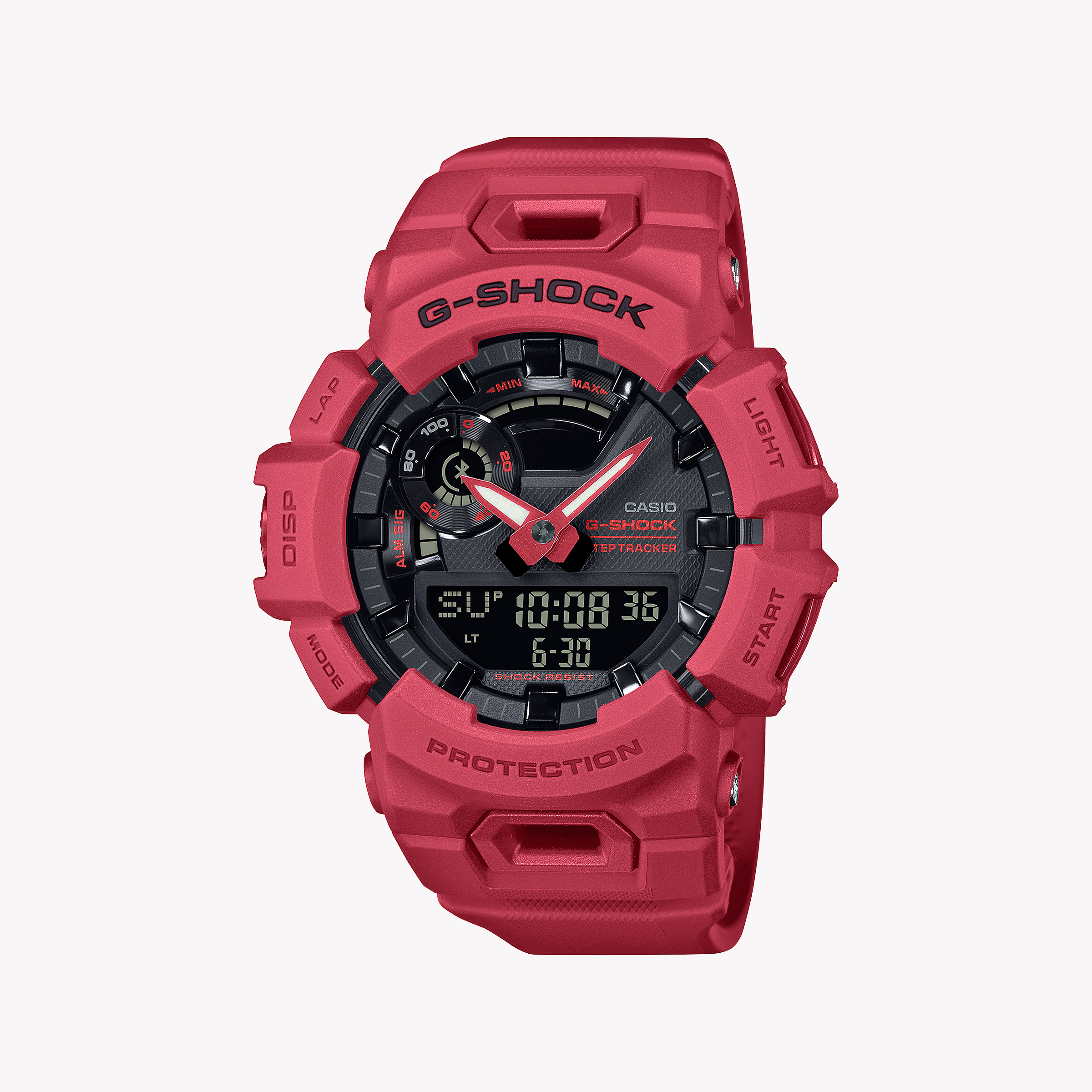 Men's Digital Watches for Mountain Climbing-G-SHOCK Men's Red Resin Watch, Shock & Water Resistant | GBA-900RD-4ADR