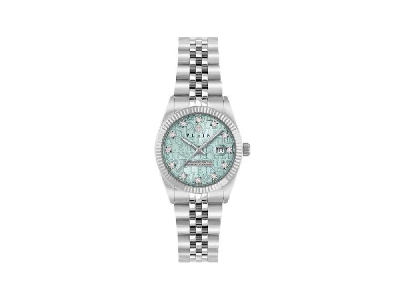 Men's Quartz Watches for Workouts-Philipp Plein Date Superlative Quartz Watch, Blue, 28 mm, PWNFA0225