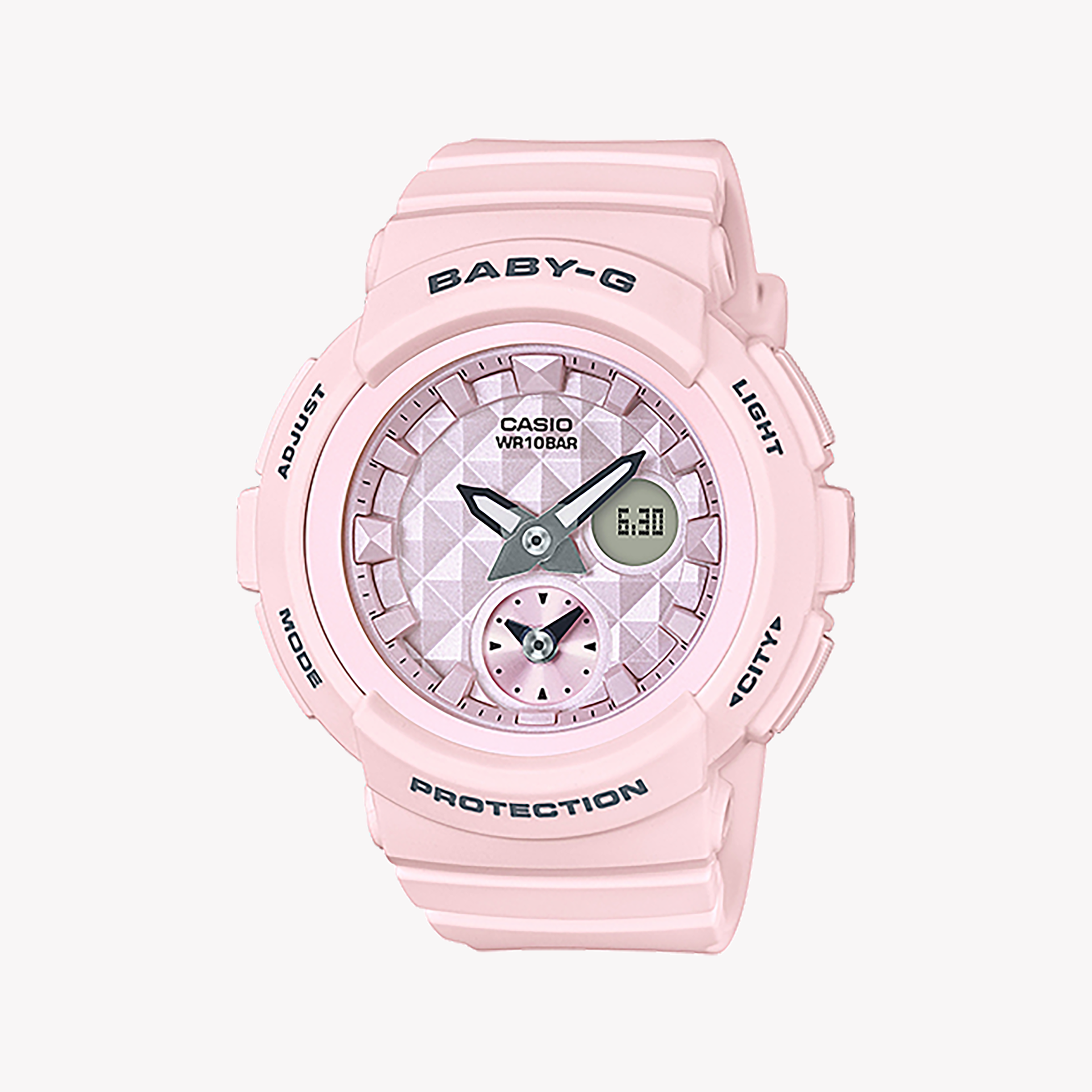 Men's Digital Watches with UV Sensor-BABY-G Women's Pink Resin Watch, Digital Dial | BGA-190BE-4ADR