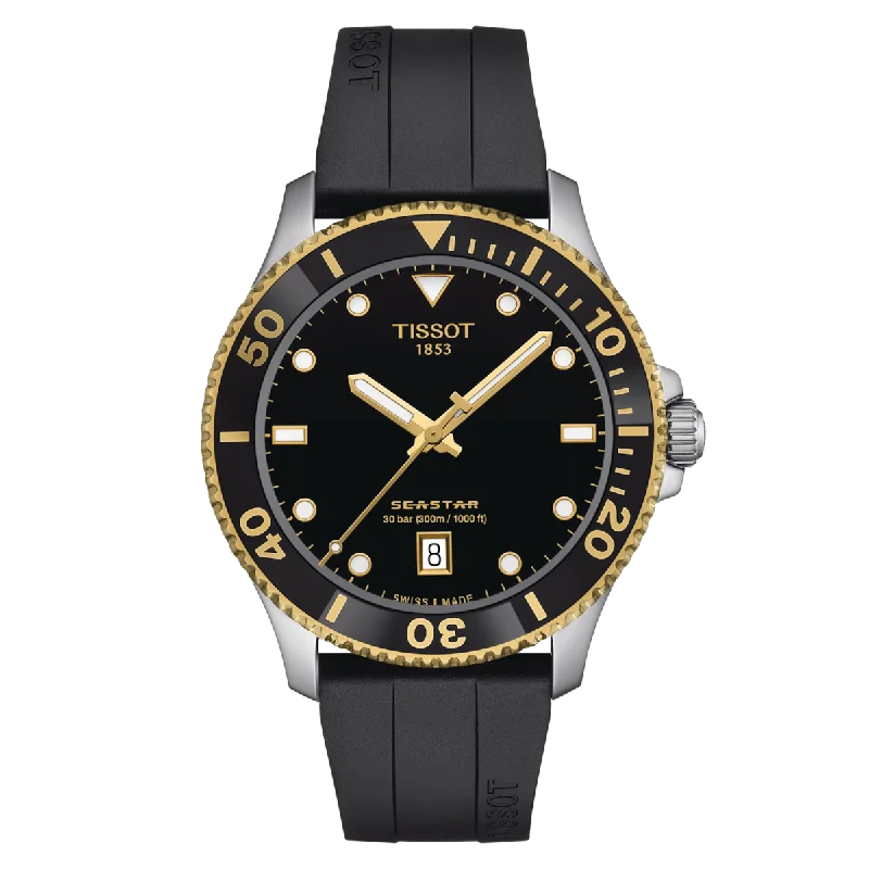 Heritage Watches for Women Online-Tissot T-Sport Black Dial Men 40mm
