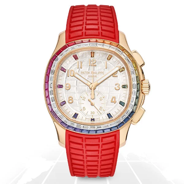 Men's Patek Philippe Watches with Anniversary Editions-Patek Philippe	Aquanaut	Luce "Rainbow" Chronograph	7968/300R-001