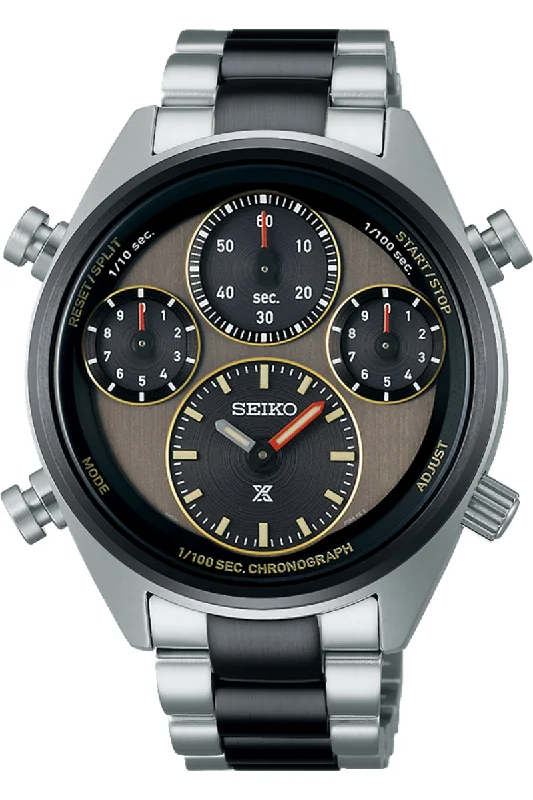 Men's Formal Event Style Dress Watches for Black Tie Events-Seiko Prospex Speedtimer 1/100 Second Solar Chronograph Limited Edition SFJ005