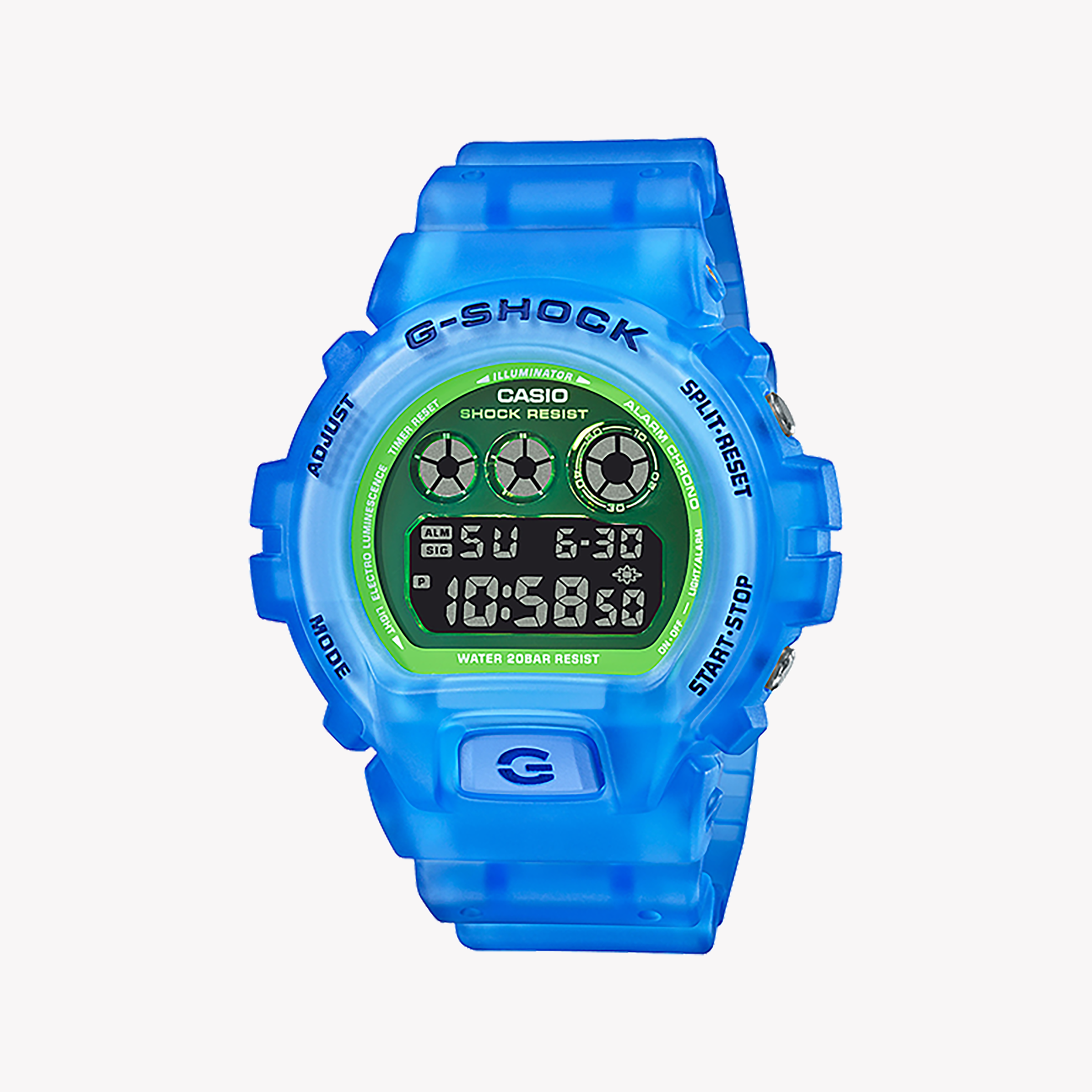 Men's Digital Watches with Special Edition-CASIO G-SHOCK DW-6900LS-2DR ADVENTURE READY - BOLD BLUE DIGITAL MEN'S WATCH