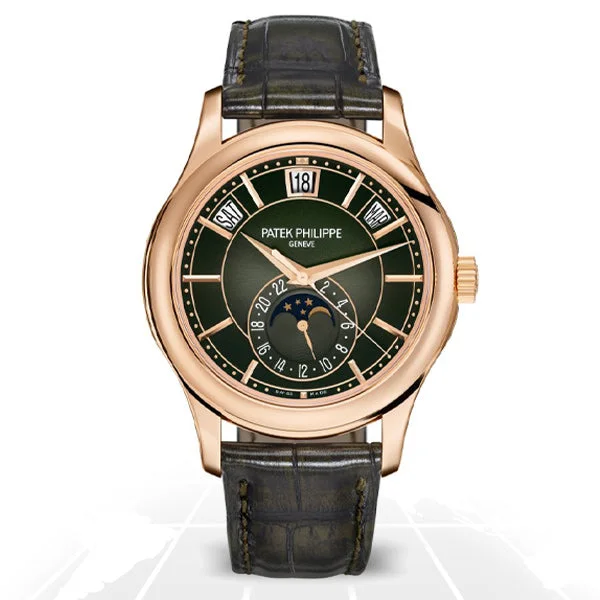 Men's Patek Philippe Watches with Anniversary Editions-Patek Philippe	Complications Annual Calendar Moon Phase	5205R-011