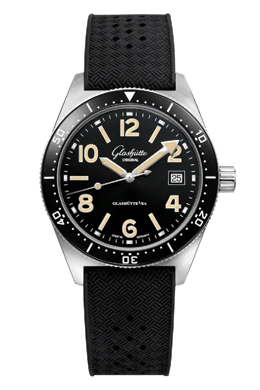 Men's Summer Style Dress Watches for Beach Weddings-Glashütte Original SeaQ 1-39-11-06-80-33