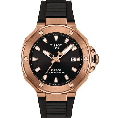 Women's Heritage Watches for Travelers-Tissot T-Race Black Dial Men 41mm T1418073705100
