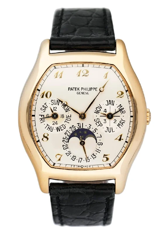 Men's Patek Philippe Watches for Birthday Gifts-Patek Philippe Perpetual Calendar 5040J Mens Watch Box Papers
